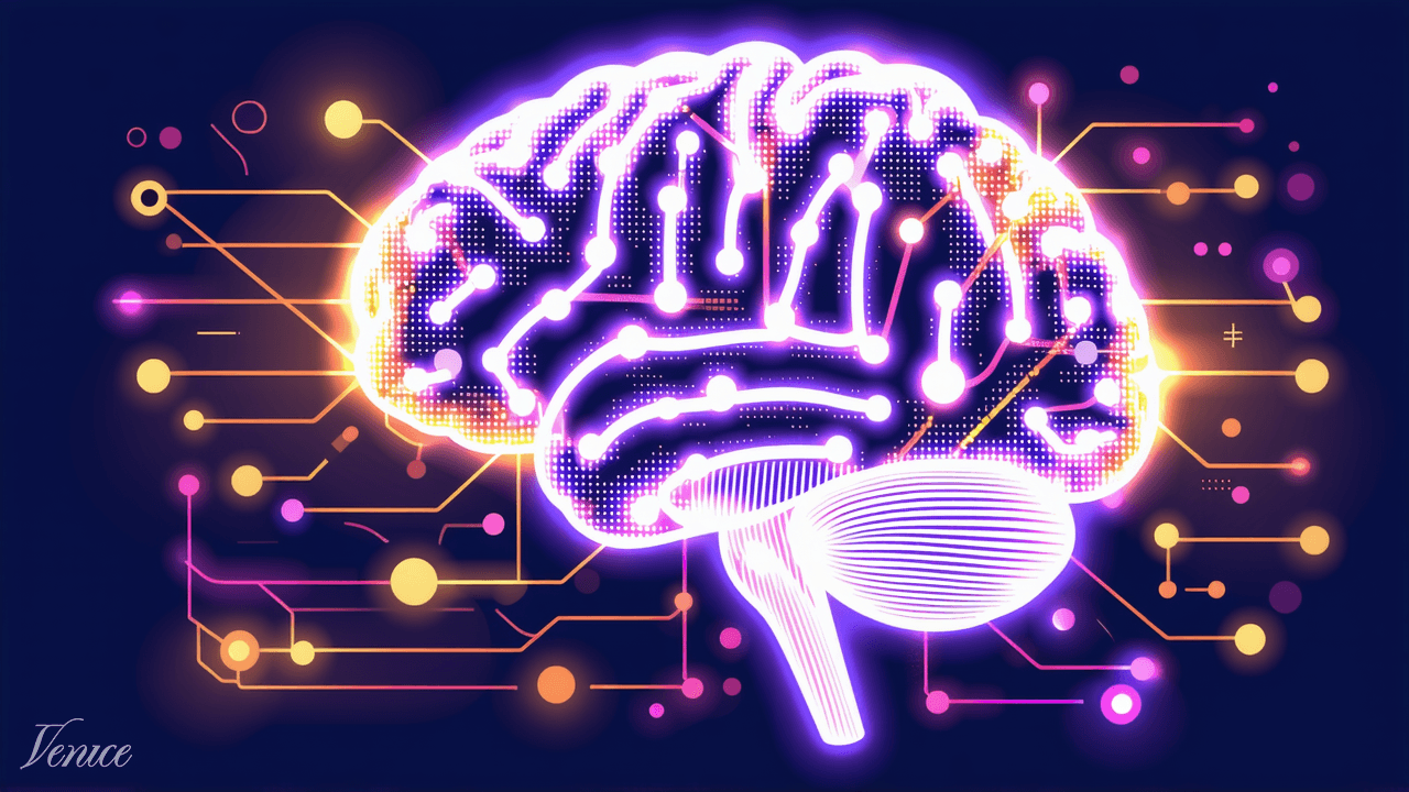 Generative Engine Optimization concept — neural network with citations from AI search engines