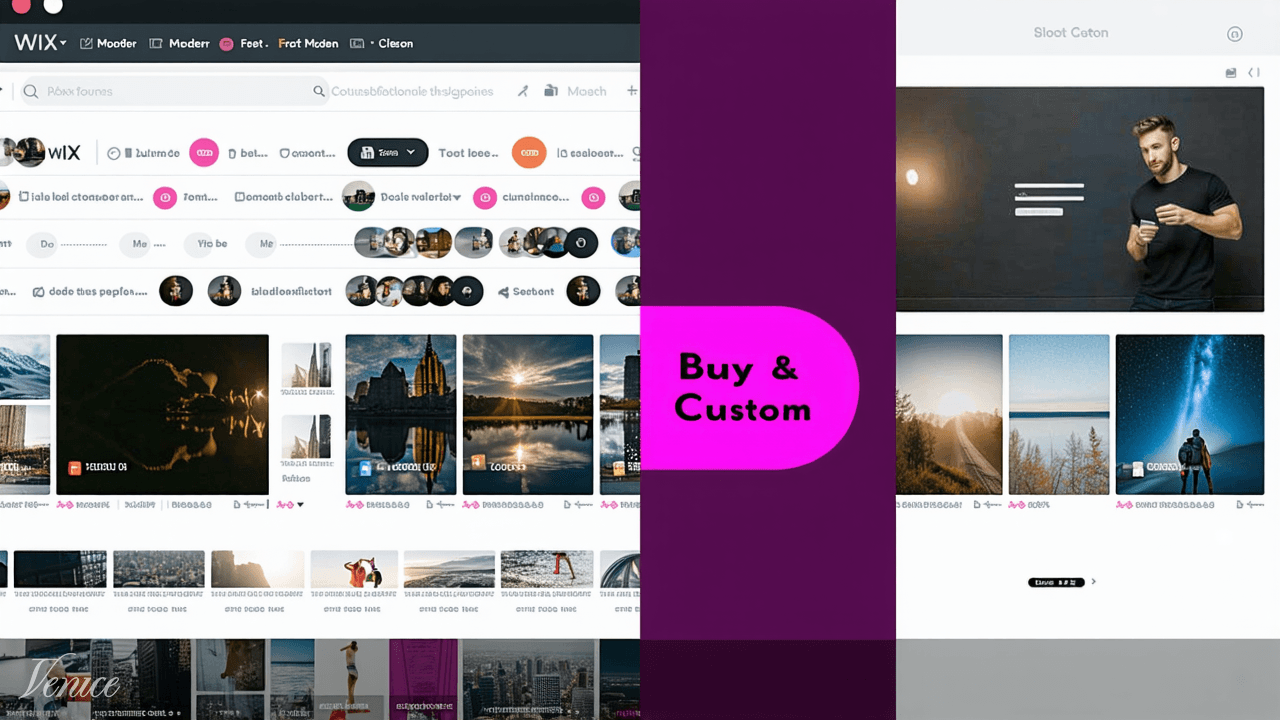 Side-by-side comparison of Wix builder vs custom Zorva Labs website