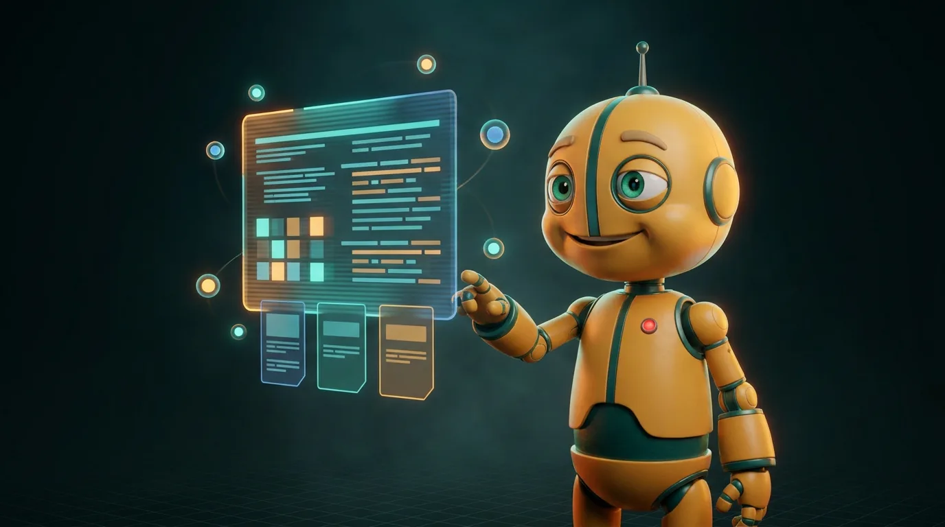 AI Search & Visibility — the Zorva bot (illustration)